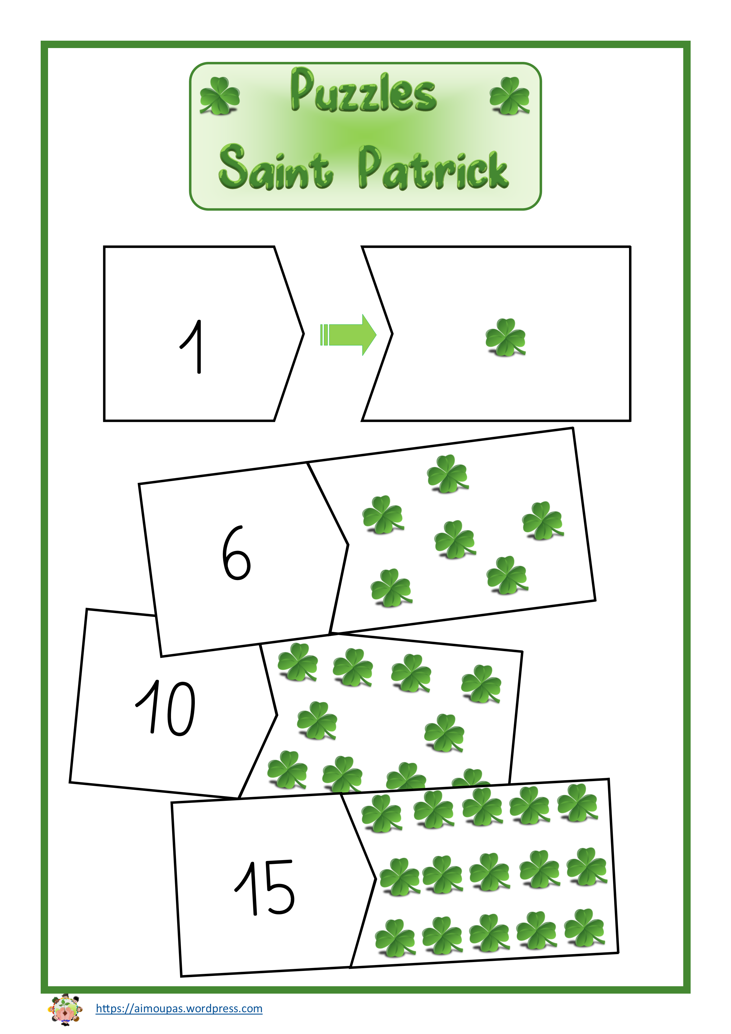 [Folder] Puzzles numériques Saint Patrick