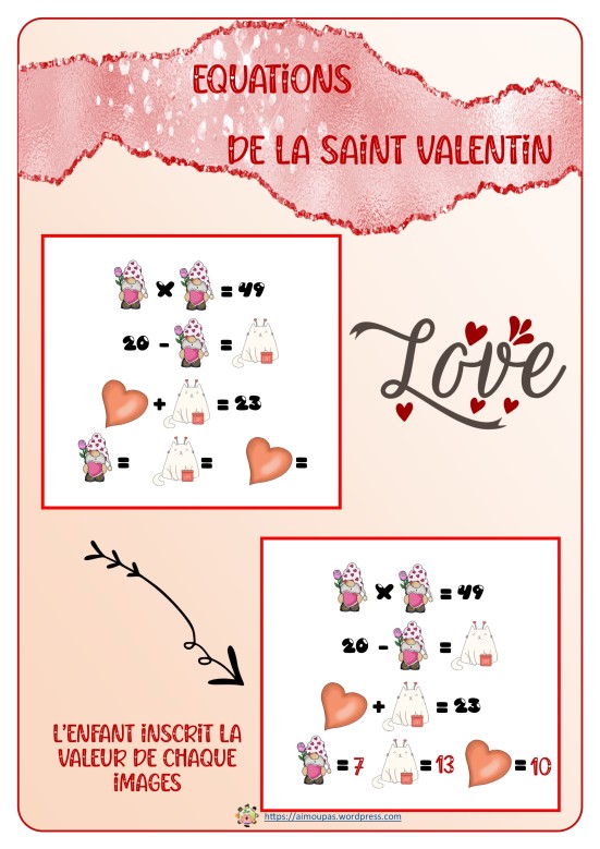 [Folder] Equations Saint Valentin